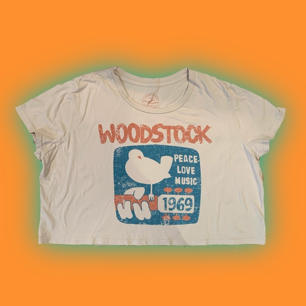 UO woodstock crop top